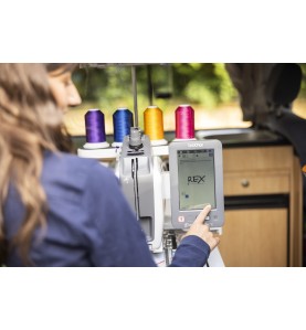 Machine à broder BROTHER PR1X Entrepreneur One + Meuble de rangemen...