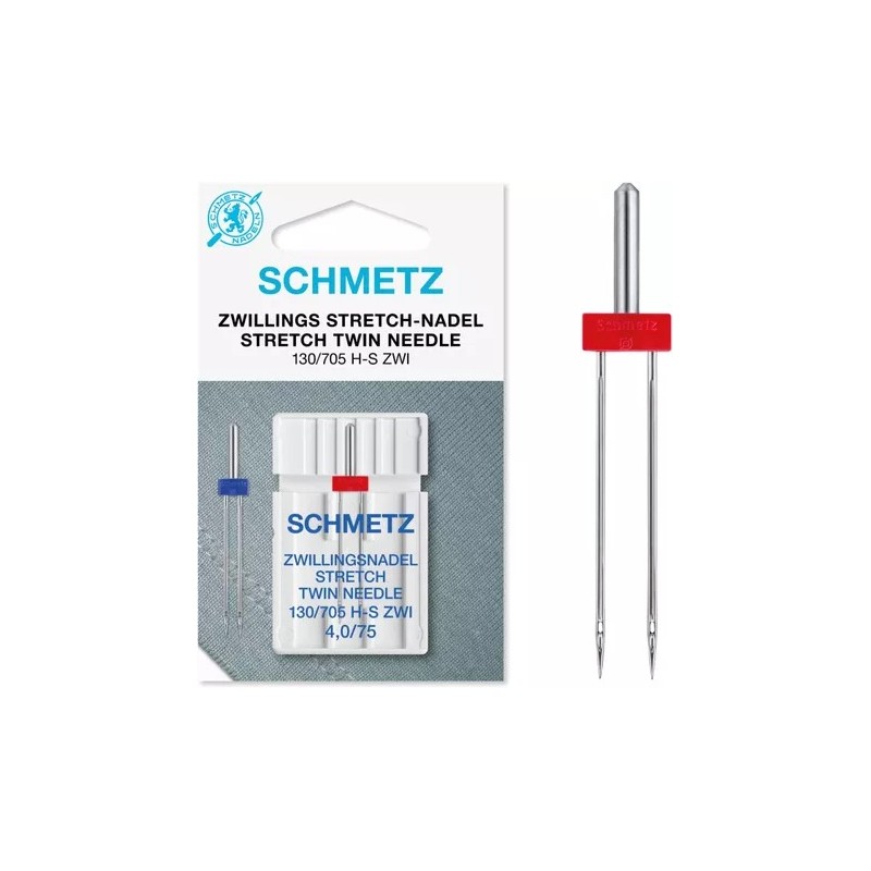 1 aiguille double stretch écart 4 mm SCHMETZ