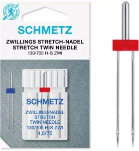 1 aiguille double stretch écart 4 mm SCHMETZ