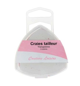 3 craies tailleur triangulaires Couture Loisirs réf 250