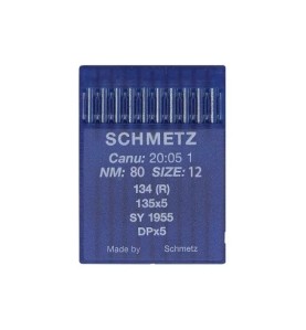 Paquet 10 aiguilles Schmetz DPx5 taille 80 pour Juki TL2300 Sumato