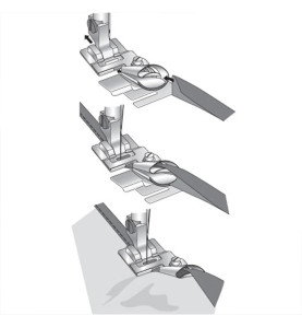 Pied pose biais PFAFF 820245096 pour biais de 24 mm