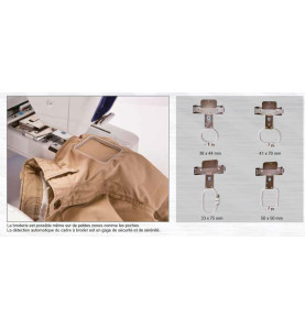 Cadres à broder compacts BROTHER PRSFK1 + bras E