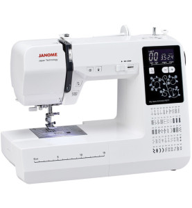 Machine à coudre JANOME 9077 JEANS & STRETCH + Coffret Madeira offert
