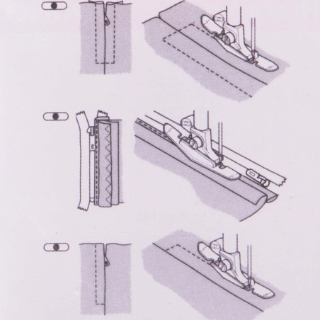 Pied fermeture invisible HUSQVARNA 412565745