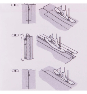 Pied fermeture invisible HUSQVARNA 412565745