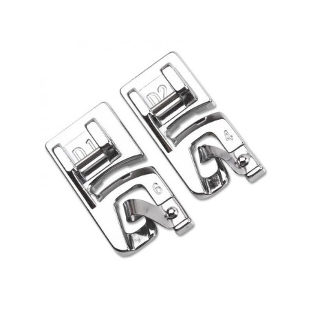 Pack 2 pieds pour roulottés 4 et 6 mm D1 et D2 JANOME 7 mm réf 200326001