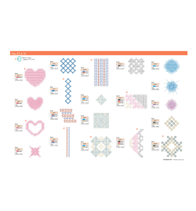 Clé usb BROTHER N° 014 Faux smocks réf BLECUSB14