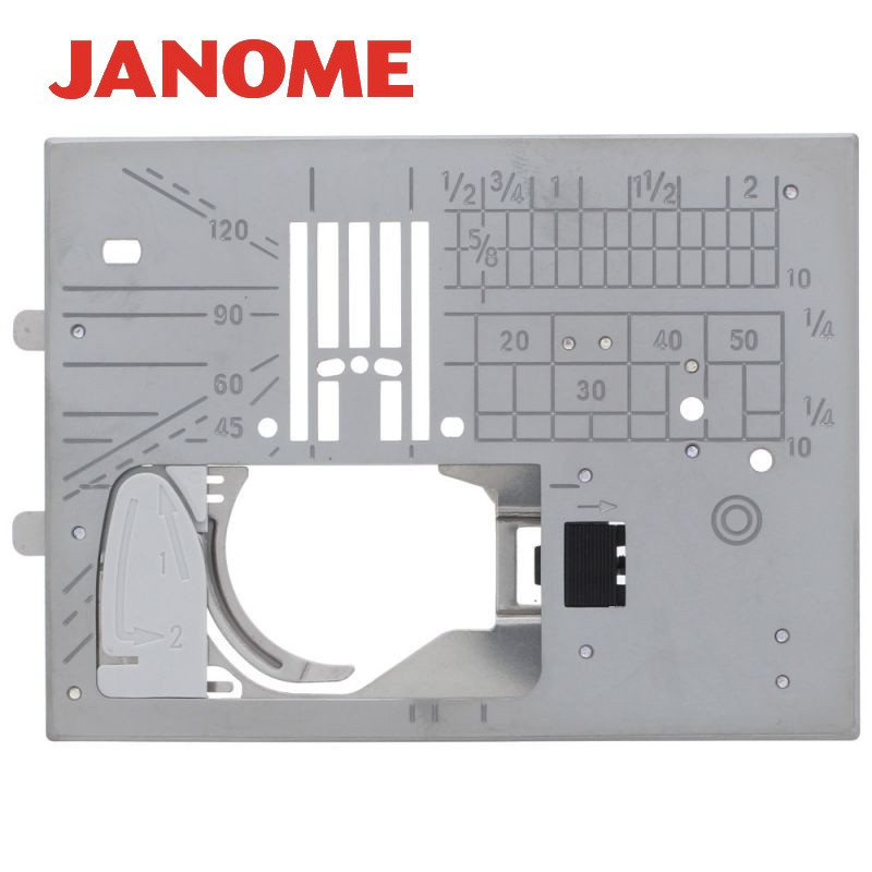 Plaque aiguille point droit JANOME Skyline S5/S7/S9, 6700P, 9450/9480 réf 862817107