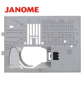 Plaque aiguille point droit JANOME Skyline S5/S7/S9, 6700P, 9450/94...