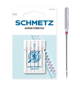 5 aiguilles HAx1 SP Super Stretch 75 Schmetz