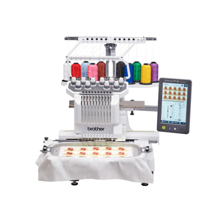 Machine à broder BROTHER PR1060W + en cadeau sa table de rangement et le cadre casquette