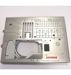 Plaque aiguille JANOME à encliquer 9 mm MC 6700P, 9900, 15000 réf 8...