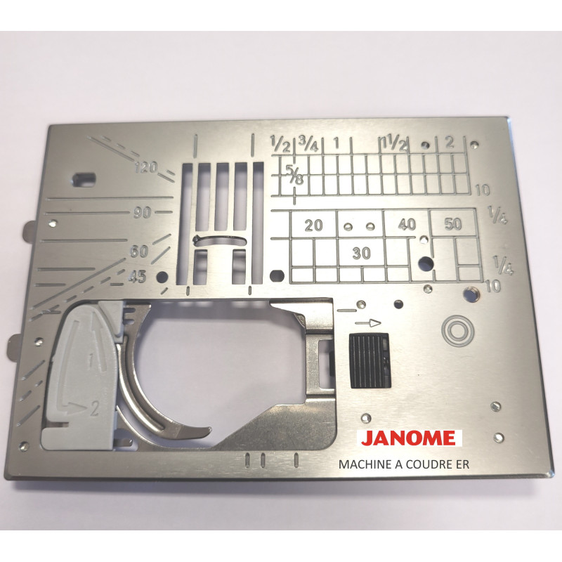 Plaque aiguille JANOME à encliquer 9 mm MC 6700P, 9900, 15000 réf 861606016