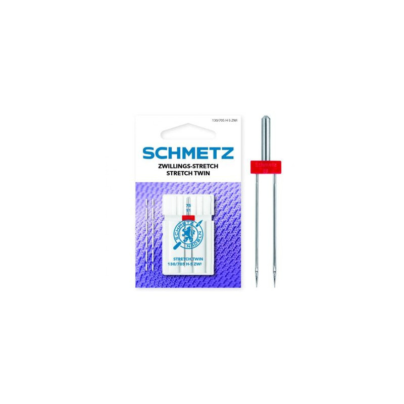 1 aiguille double stretch écart 2,5 mm SCHMETZ