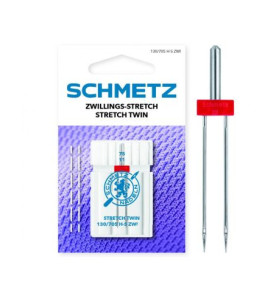 1 aiguille double stretch écart 2,5 mm SCHMETZ