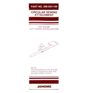 Guide couture circulaire JANOME 200024109