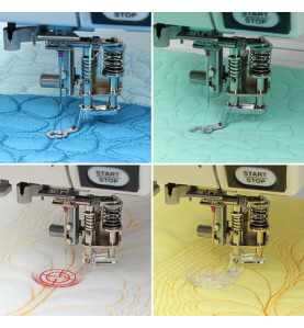 Pack 4 semelles piqué libre QB-S JANOME 202146001