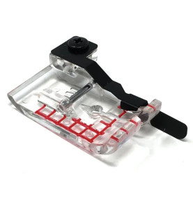 Pied patchwork 1/4 transparent avec guide JANOME 9 mm réf 202216003