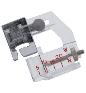 Pied pose biais réglable 5 à 20 mm JANOME 7 mm réf 202311009