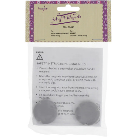 4 aimants pour cadre à broder Metal Hoop 620132696 PFAFF HUSQVARNA origine