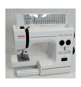 Machine à coudre JANOME EASY JEANS 26 + coffret Madeira offert