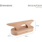 Point presse en bois et Clapper MILWARD réf 36320 2511424