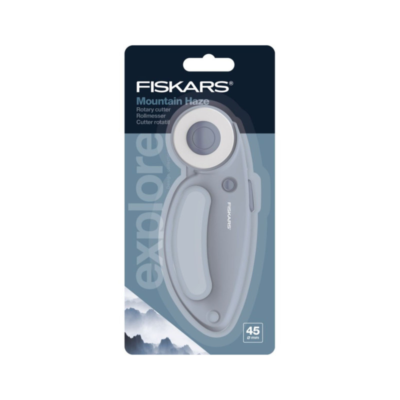 Cutter circulaire Fiskars diamètre 45 mm gris réf 1066465