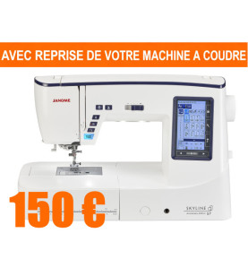 Machine à coudre JANOME SKYLINE S7 Anniversary Edition AVEC REPRISE