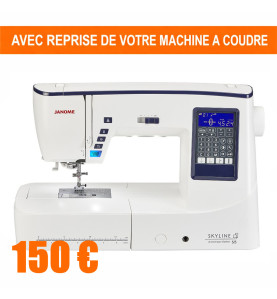 Machine à coudre JANOME SKYLINE S5 Anniversary Edition AVEC REPRISE