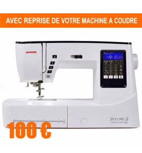 Machine à coudre JANOME SKYLINE S3 Anniversary Edition AVEC REPRISE