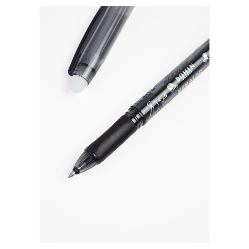 Stylo noir BOHIN Kekalor effaçable au fer réf 99045