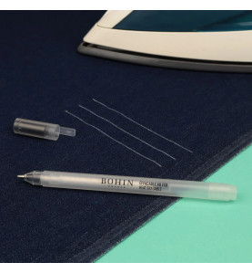 Stylo blanc BOHIN Kekalor effaçable au fer réf 91780