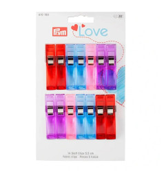 Pinces à tissu 5,5 cm PRYM (x 14) réf 610183