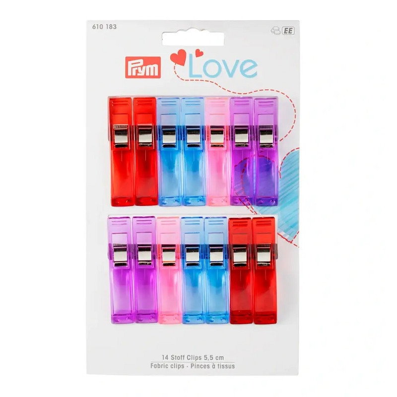 Pinces à tissu 5,5 cm PRYM (x 14) réf 610183