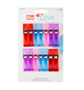 Pinces à tissu 5,5 cm PRYM (x 14) réf 610183