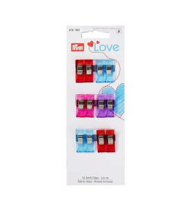 Pinces à tissu 2,6 cm PRYM (x 12) réf 610180