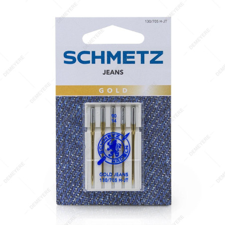 5 Aiguilles Jeans Gold 90 Schmetz