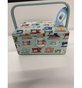 Boîte à couture en tissus 17.8 x 24.5 x 14.5 cm