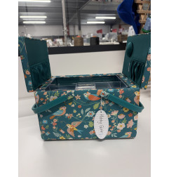 Boîte à couture brodée  29 x 21 x 18 cm HGTLRA/664