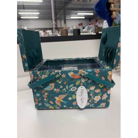 Boîte de couture brodée  29 x 21 x 18 cm HGTLRA/664