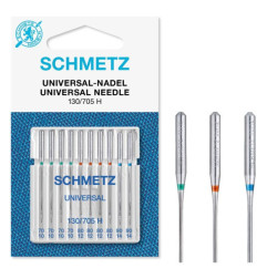 10 aiguilles universelles 70/80/90 Schmetz