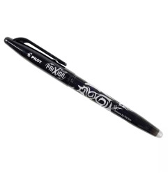 Stylo à pointe feutrée noir avec encre effaçable Frixion
