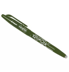 Stylo à pointe feutrée vert avec encre effaçable Frixion