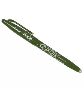 Stylo à pointe feutrée vert avec encre effaçable Frixion