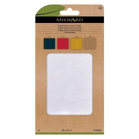 Papier carbone pour couture Milward 28x23 cm