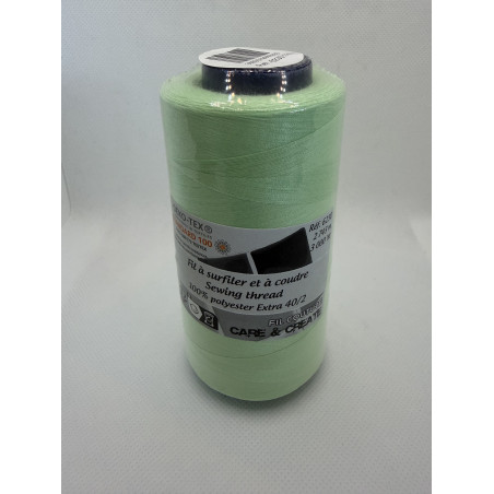 Cône 2743 m polyester vert clair 6230-130 couture & surfilage