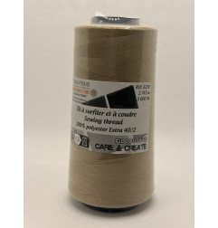 Cône 2743 m polyester beige foncé 6230-157 couture & surfilage