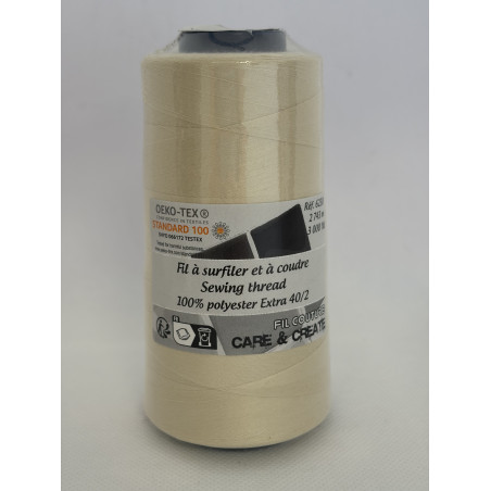 Cône 2743 m polyester lin 6230-152 couture & surfilage