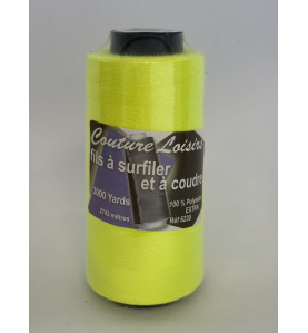 Cône 2743 m polyester 6230-200 jaune fluo Couture & Surfilage